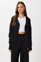 Zippered Cardigan Pants Knitwear Set Lan0077 Black - 4
