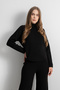 Women’s Embossed Detail Knit Set – Black