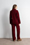 Knitted Patterned Oversize Women's Knitwear Trousers - Sweater Set - 7