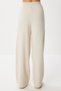 Zippered Cardigan Pants Knitwear Set Lan0077 Stone - 6
