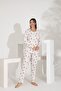 100% Cotton Long Sleeve Women's Pajama Set 98290