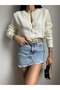 Ecru Crew Neck Buttoned Knitwear Cardigan - 6