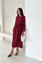 Women's Long Sleeve Back Detailed Basic Dress Dpk4311 - 4