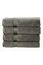 4-Piece Bath Towels, 100% Combed Cotton 550 GSM, Quick Dry, Highly Absorbent, Grey