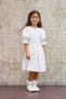 White Seersucker Mother-Daughter Dress Combination (Sold as Single) - 4