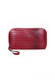 Genuine Leather Women's Makeup Cosmetic Bag with Wrist Strap 20029