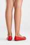 Aaron Women's Genuine Leather Ballet Flats Red Color-Match Leather Lining - 4