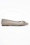 Aaron Women's Genuine Leather Ballet Flats Gray Color-Match Leather Lining - 5