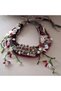Handmade Only 1Pc,Authentic Ethnic Bohemian Natural Pearl Afghan with Accessories,Colorful,Short Women's Necklace