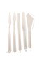 Spatula Set Plastic, Acrylic, Oil Paint, Hobby, Modeling, Flexible and Ergonomic Set of 5 - 2