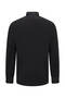 Black Slim Fit Open Italian Collar Long Sleeve Satin Shirt - 2