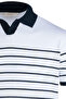White Regular Fit Apache Collar Cotton T-Shirt - 2