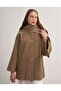 Ceyda Embroidered Cape Coat - 3