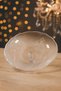 Frost Glass Fruit Bowl – Stylish Glass Presentation Bowl with Floral Pattern |   Modern Living Room and Table Decoration - 2