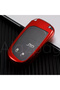 Fiat Compatible Egea, 500X, Jeep, Grand, Cherokee, Wrangler, Renegade, Compass, Chrysler Glossy Tpu Key Case Cover (Red)