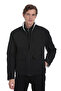 White Regular Fit Half Turtleneck Spring Coat