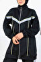 Stripe Detailed Scuba Double Suit N5347 Black - 3