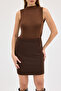 Women's Brown Cashmere Skirt