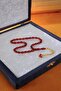 Wrist-Length Gold Design Silver Tassel Cherry Fire-I Tightening Amber Prayer Beads - 2