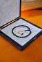 Wrist-Length Gold Design Silver Tassel Blue Fire-I Tightening Amber Prayer Beads - 3