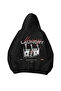 Laundry Printed Black Oversize Unisex Hoodie Sweatshirt