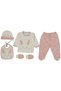 100% Cotton Rabbit Ears Embroidered 10 Piece Hospital Discharge Bodysuit Set (Boxed) - 3