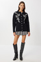 Beaded Buttoned Knitwear Cardigan Li̇y0005 Black - 2
