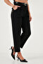 Regular Fit High Waist Straight Leg Belted Trousers Pants 68350938