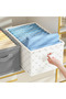 2-Piece Bowknot Patterned Closet Organizer Foldable Clothing Storage Box 45X25X20 cm - 4