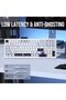 x AULA F99 Wireless Mechanical Gaming Keyboard (White Blue, Graywood V3) - 5