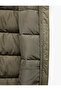 Sleeveless Stand Collar Pockets Water Repellent Zipper Puffer Vest - 7