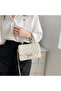 Women's Quilted Crossbody Shoulder Bag – Small PU Leather Handbag with Gold Chain Strap - 3