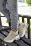 Mdln 864 Stone Striped High Sole Shoes