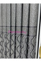 Bohemian Style Seyran Fringed Silver Panel Background Curtain 1X3 Frequent Pleats Suitable for Any Room - 7