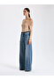 Beige Draped Shoulder Blouse - 3