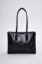 Women's Big Tote Shopper Shoulder Bag Black