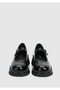 Black Leather Women's Shoes - 3