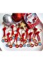 New Year's Gift 10-Piece Red Keychain with Evil Eye Beads - New Year's Gift - Corporate Gift
