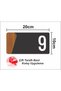 Horizontal Composite - Wooden Apartment -Apartment Hotel Office Door Number 20X10Cm Number 9 - Nine - 3