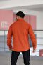Men's Denim Shirt Comfortable Fit, Double Pocket Wide Button Non-Lycra Shirt - 3