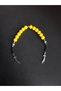 Zaza Prayer Beads with Yellow Glass Beads and Zulfiqar Detail - 3