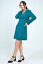 Women's Zipper Detailed Short Dress - 2