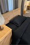 Imperial Series Striped Cotton Satin Single Duvet Cover Set with Elastic Fitted Sheet Hotel Lux - 5