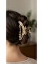 Leopard Zebra and Marble Patterned Large Hair Clip Set for Women 8 cm - 2