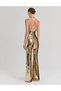 Design Luxury Brand Gold Sequin V-Neck Backless Wide Leg Jumpsuit - 4