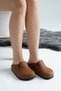 6360 Brown Colored Sek Sabo Slippers - 3