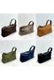 Rectangular Bag Genuine Suede Leather Women's Shoulder Bag - 2