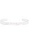 Love Peace Harmony Cuff Bracelet, Stainless Steel, Silver Finish, Adjustable, SILVER