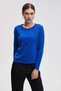 Solid Long Sleeve Blouse with Front Buttons