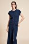 Solid Color Blouse with Pockets and Front Buttons